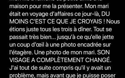 La nouvelle petite amie de mon fils a avoué qu’elle connaissait mon mari depuis des années