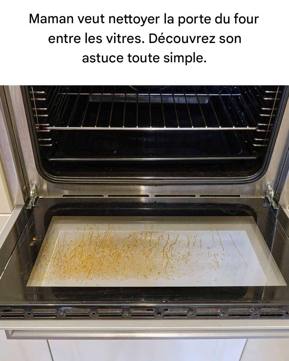 Une astuce simple pour nettoyer la vitre de la porte de votre four