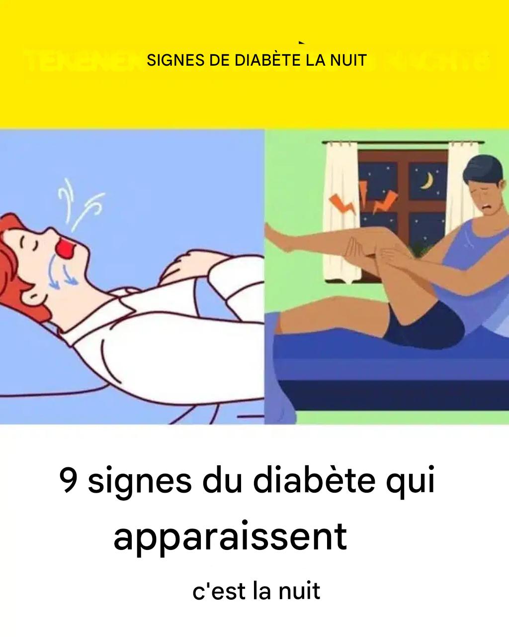 Y9 symptômes du diabète qui apparaissent la nuit…..👇👇
