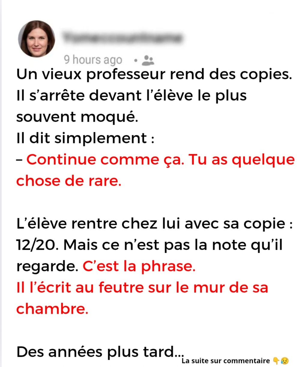 Le professeur et le cancer