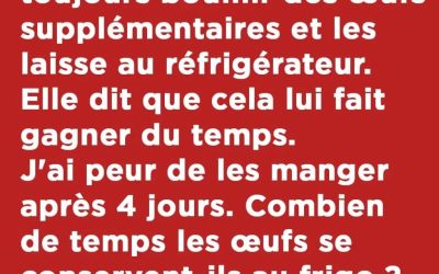 Astuce pour préserver la fraîcheur des œufs
