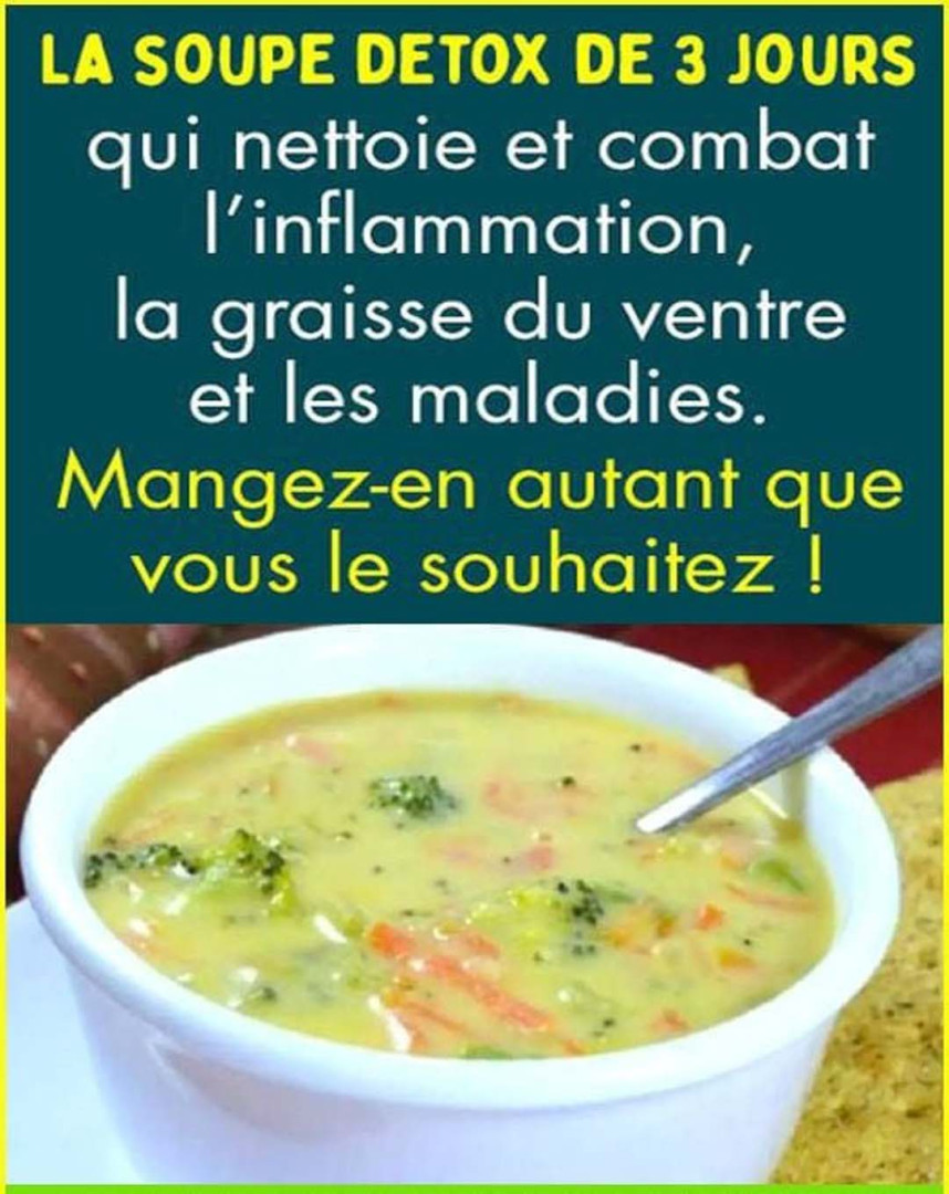 La Soupe Détox De 3 Jours Pour Nettoyer