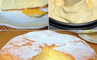 🍰☁️ Gâteau nuage de l’arrière-grand-mère : un dessert sans farine 😮✨ Léger, fondant et incroyablement simple, ce gâteau traditionnel fait avec peu d’ingrédients surprend par sa texture aérienne 😍🥚 Une recette d’antan qui revient aujourd’hui en force pour le plaisir des gourmands 🍮💛 Et vous, aimez-vous les desserts anciens comme celui-ci ? 🤔👇 Dites-nous en commentaire 💬