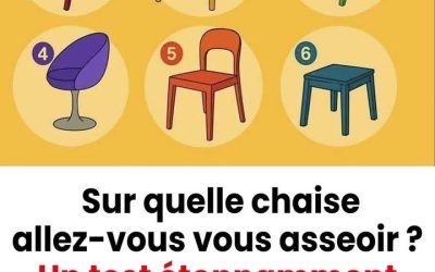 Sur quelle chaise vous assiérez-vous ? Un test étonnamment précis qui révèle votre vraie personnalité