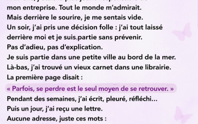 🌿 Parfois, se perdre est le seul moyen de se retrouver