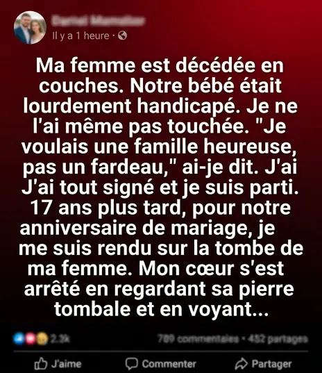 Dix-sept ans plus tard, je reviens demander pardon