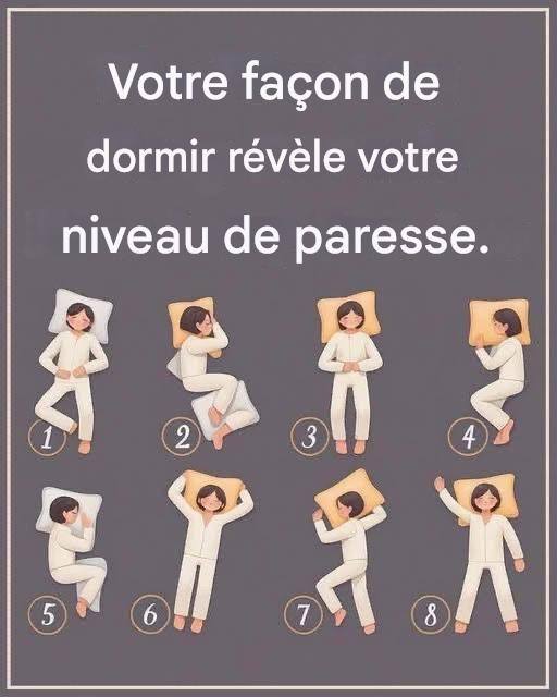 Votre façon de dormir révèle-t-elle votre niveau de paresse ? Un test amusant à découvrir