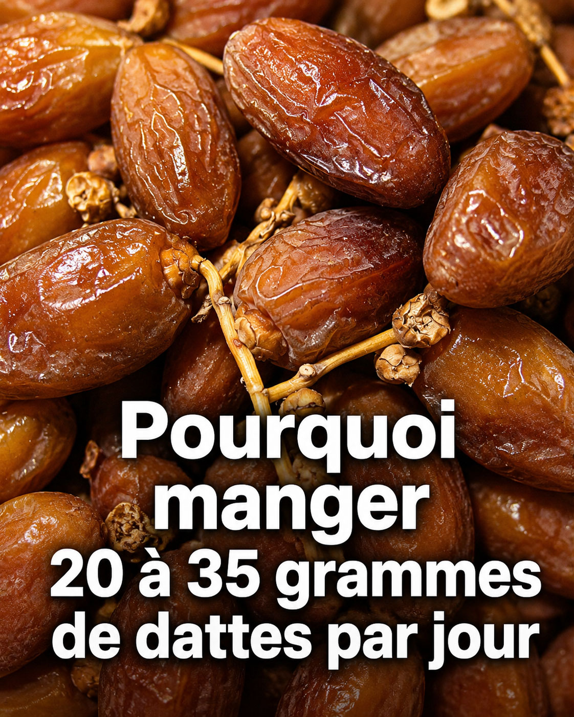 Pourquoi manger 20 à 35 grammes de dattes par jour