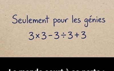 Un problème de mathématiques simple, « réservé aux génies », laisse les gens perplexes