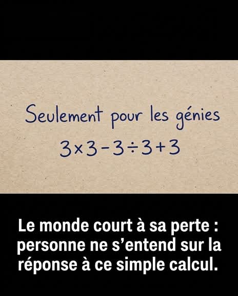 Un problème de mathématiques simple, « réservé aux génies », laisse les gens perplexes
