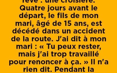 Elle a choisi une croisière plutôt que sa famille — et a tout perdu à son retour