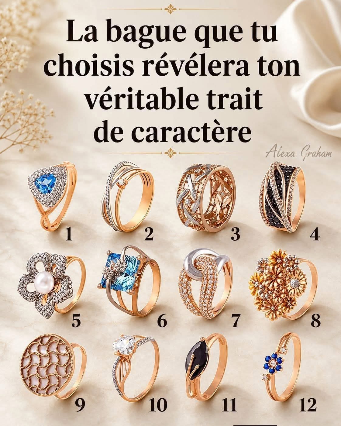 La bague que tu choisis révélera un côté caché de ta personnalité 💍