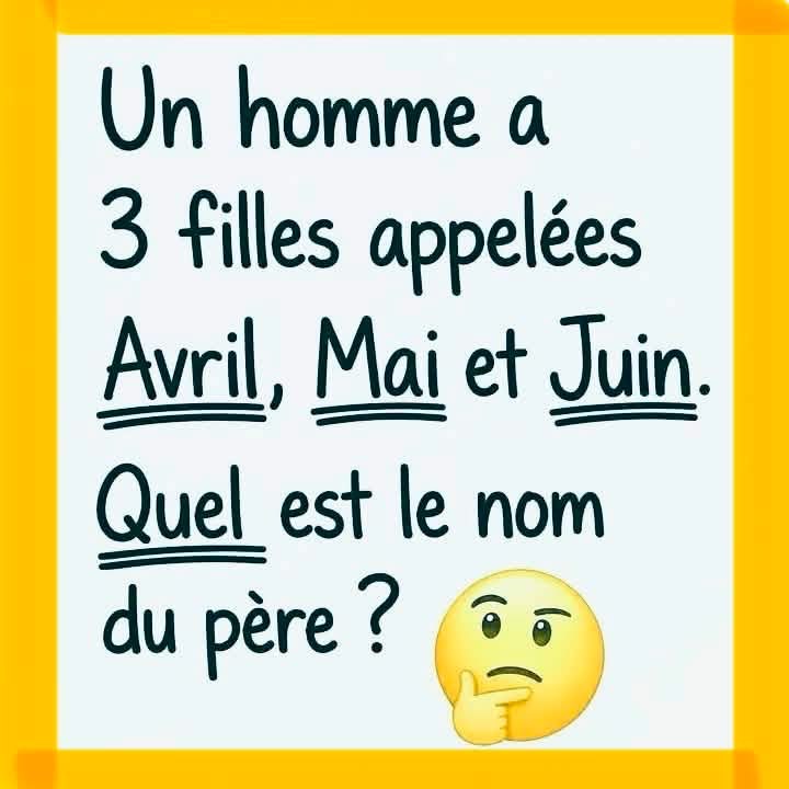 🧠 L’énigme qui piège presque tout le monde ! Voir le lien pour la réponse….
