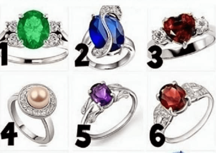 CHOISISSEZ UNE BAGUE ET JE VOUS DIRAI UN SECRET TRÈS INTÉRESSANT QUI REFLÈTE VOTRE PERSONNALITÉ. Veuillez saisir le numéro de la bague.