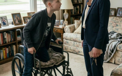 Mon mari m’a laissée à la maison avec son fils « paralysé ». Dès que sa voiture a disparu dans l’allée, il s’est levé de son fauteuil roulant et a