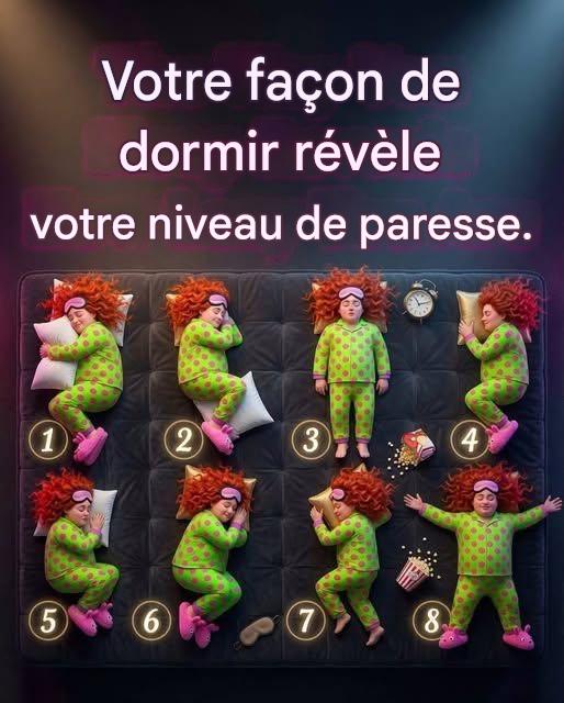Votre position de sommeil détermine votre niveau de paresse.