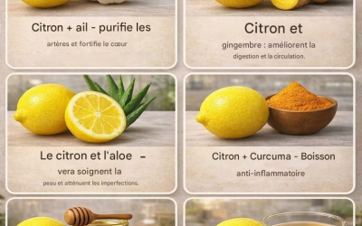 6 puissantes combinaisons de citron pour un bien-être naturel