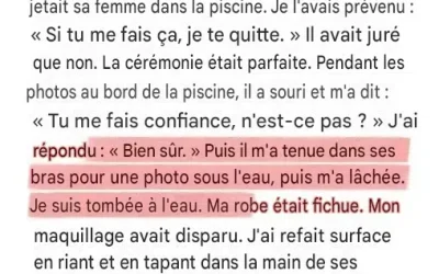 Mon fiancé m’a jetée dans la piscine pour rire pendant notre séance photo de mariage – la réaction de mon père a surpris tout le monde