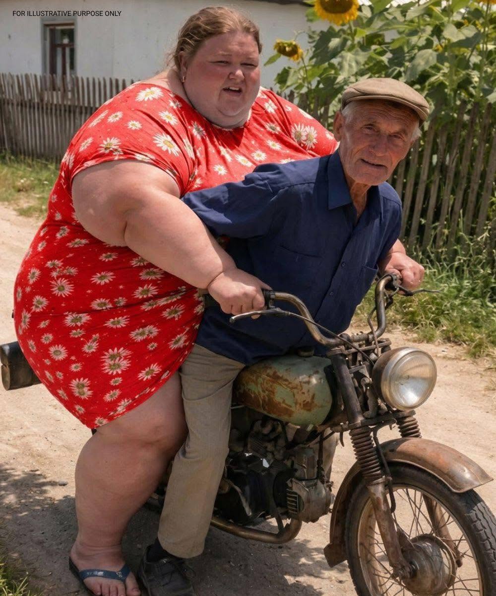 Tout le village fut stupéfait lorsqu’un homme de soixante-dix ans rentra chez lui sur sa vieille moto avec une femme de quarante ans sa cadette et la présenta à tous comme son épouse.