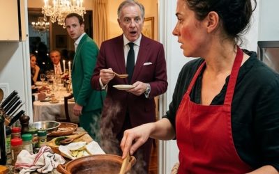 Son mari l’a cachée dans la cuisine pour éviter l’embarras, mais une simple bouchée de sa nourriture a changé leurs destins à jamais.