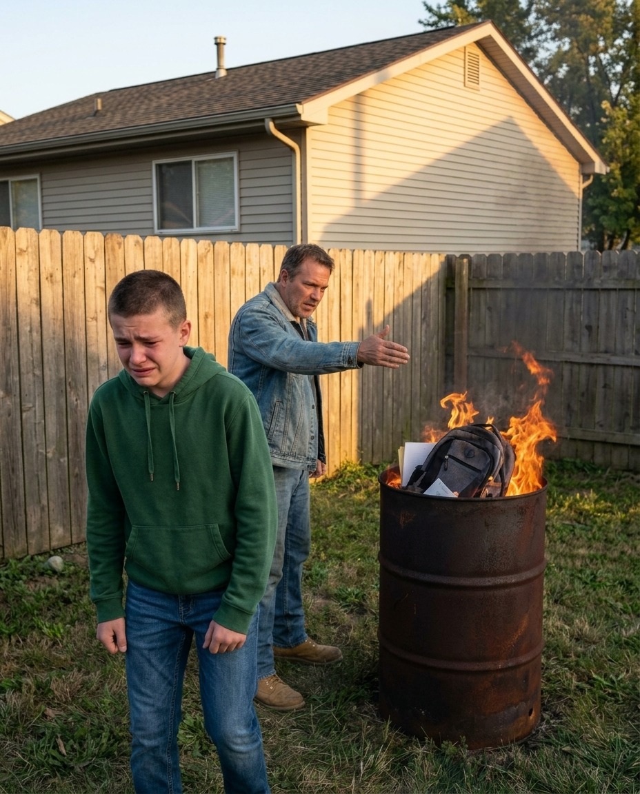 J’ai vu mon père jeter mes vêtements, mes livres et la dernière photo de ma mère au feu, comme si ma vie ne valait rien. Puis il m’a regardé et a dit : « Voilà ce qui arrive quand on me désobéit. »