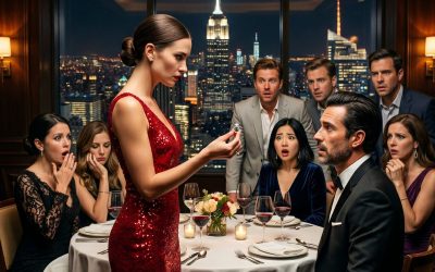 Je suis arrivé en retard au dîner et j’ai entendu ma fiancée se moquer de moi devant tout le monde : « Je ne veux plus l’épouser. » Mais quand j’ai enlevé ma bague et révélé le secret de son entreprise, plus personne n’a ri.