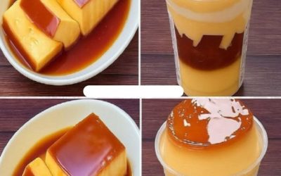 Tarte à la crème caramel et vanille