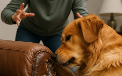 Le chien griffait obstinément le nouveau canapé : lorsque sa propriétaire a déchiré le tissu, elle a compris la raison de ce comportement.