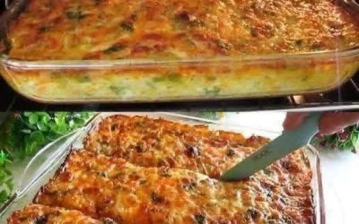 LASAGNES BLEUES AU CORDON DE POULET