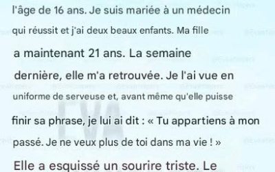J’ai abandonné ma fille… Elle est revenue quand nous avions le plus besoin d’elle.