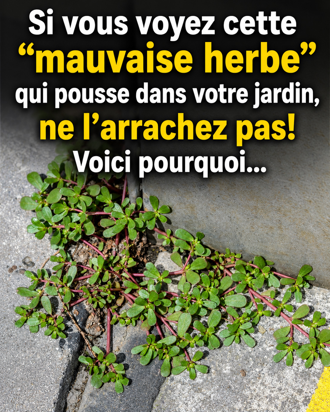 Si vous voyez cette « mauvaise herbe » qui pousse dans votre jardin, ne l’arrachez pas! Voici pourquoi…