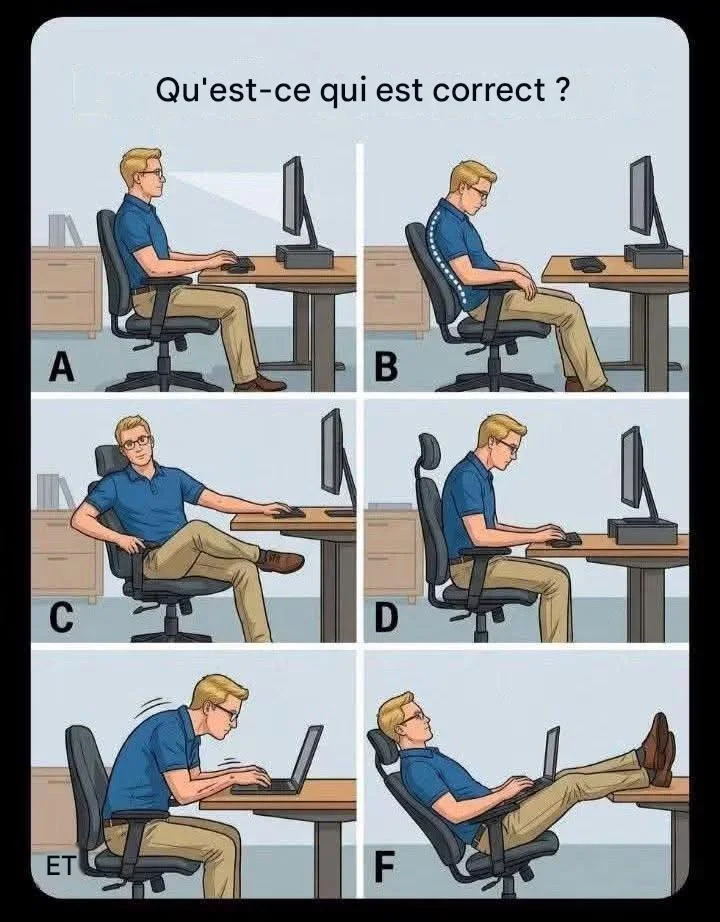 Quelle est la meilleure posture pour utiliser un ordinateur ? La réponse va vous surprendre !