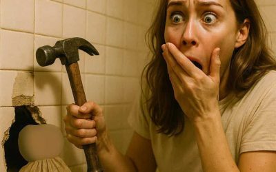 Pendant que mon mari était absent, mon beau-père m’a demandé de prendre un marteau et de casser le carrelage derrière les toilettes. Derrière ce mur, j’ai découvert une cavité… et à l’intérieur, quelque chose d’absolument terrifiant. 😱😱 Je me trouvais dans la cuisine, en train de laver la vaisselle. Mon fils jouait chez les voisins, et mon mari était sorti faire quelques courses. Tout semblait banal, une soirée ordinaire. Mais soudain, j’ai senti une présence dans mon dos. Je me suis retournée — c’était mon beau-père. Son visage était tendu, son regard perçant et inquiet. « Il faut qu’on parle, » murmura-t-il d’une voix si basse que le bruit de l’eau couvrait presque ses mots. « Qu’est-ce qui se passe ? » demandai-je, inquiète, en essuyant mes mains sur une serviette. Il s’est approché de moi, très près, et a soufflé à mon oreille : « Tant que ton fils n’est pas là… prends un marteau et brise le carrelage derrière les toilettes. Personne ne doit savoir. » J’ai ri nerveusement, pensant qu’il avait perdu la tête. « Mais enfin, pourquoi abîmer le mur ? On veut vendre la maison bientôt… » Il m’a coupée net, serrant mes doigts avec une force surprenante pour son âge : « Ton mari te trompe. La vérité est là. 😲 » Il y avait dans ses yeux une peur sincère — une peur viscérale, presque désespérée. Cette expression m’a glacée. Je voulais oublier cette conversation absurde, mais son regard me hantait. Une demi-heure plus tard, j’étais dans la salle de bain. La maison était silencieuse. J’ai fermé la porte à clé, pris le marteau du placard, et suis restée un long moment immobile devant le mur. Les carreaux blancs, posés de la main même de mon mari, luisaient sous la lumière. « Casser ça ? Et si ce n’était qu’un délire de vieil homme ? » Pourtant, ma main s’est levée d’elle-même. Le premier coup fut léger : une fissure apparut. Le second, plus fort : un éclat tomba sur le carrelage dans un bruit sourd. J’ai retenu mon souffle et pointé la lampe de mon téléphone. Derrière le mur, un trou noir. Et dans ce trou… quelque chose. Mes doigts tremblaient. J’ai glissé la main à l’intérieur et senti un sac froissé. Mon cœur battait si fort que j’avais la tête qui tournait. Je l’ai tiré doucement. Un vieux sac plastique jauni par le temps, apparemment anodin. Mais quand je l’ai ouvert… j’ai porté ma main à ma bouche pour ne pas hurler d’horreur. 😱😱👇 Voir moins