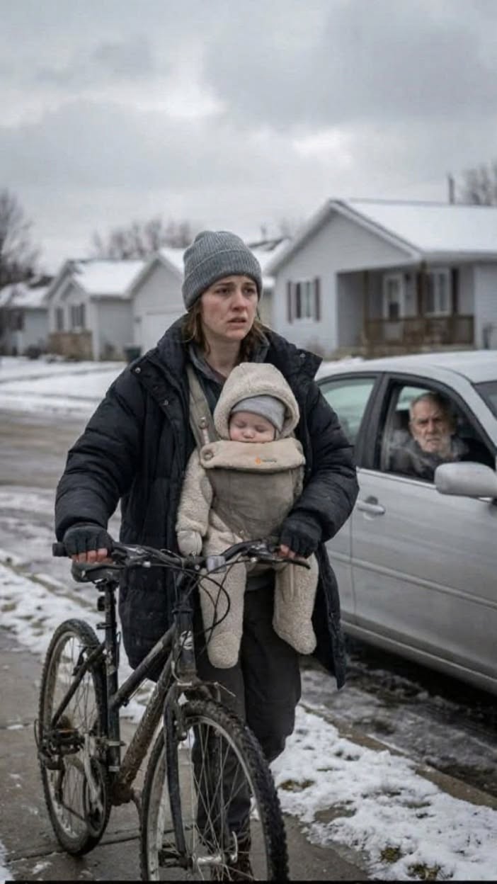 Je marchais dans la neige glaciale avec mon nouveau-né parce que mes parents disaient que nous étions ruinés. Soudain, mon grand-père riche est apparu dans sa voiture. « Pourquoi ne conduis-tu pas la Mercedes que je t’ai offerte ? » demanda-t-il, autoritaire. « Ma sœur l’a, » murmurai-je. Il se tourna vers son chauffeur : « Direction le commissariat. » Lorsque nous avons consulté les relevés bancaires, la vérité sur ma soi-disant « pauvreté » laissa l’officier bouche bée… Le froid ce matin-là n’avait rien de charmant ni de romantique. C’était un prédateur. Un froid qui transformait les cils en éclats de glace et donnait à tes poumons la sensation de respirer du verre brisé. Il dépouillait notre banlieue tranquille de Chicago pour ne laisser que la survie pure et brutale. J’étais dehors de toute façon, car le lait d’Ethan était terminé. Tel était le cruel calcul de la maternité : le bébé doit manger pour survivre, et le magasin ne se soucie pas que votre mari soit en mission ou que votre famille vous traite comme un parasite indésirable. Ethan était attaché sur ma poitrine dans un porte-bébé usé acheté à une mère paniquée sur Facebook Marketplace. Il était silencieux, trop silencieux, les yeux grands ouverts. Ce calme inhabituel me faisait me demander si un nourrisson pouvait déjà ressentir une tension assez forte pour étouffer. Je tirais un vélo d’occasion avec un pneu crevé qui avait soupiré et s’était affaissé dès que j’ai quitté l’allée, comme s’il ne pouvait pas survivre un jour de plus dans cette maison. Mes doigts étaient engourdis, mais la brûlure de l’humiliation était encore plus vive. C’est alors qu’une berline noire est arrivée. Lisse. Vitres teintées. Elle avançait avec l’arrogance de celui qui possède tout. La vitre arrière s’abaissa, révélant le visage de mon grand-père comme un orage qui arrive. Cheveux argentés. Yeux d’acier. Une expression capable de faire transpirer les hommes d’affaires les plus confiants. « Olivia, » sa voix perça l’air glacial. « Pourquoi n’es-tu pas dans la Mercedes que je t’ai offerte ? » Ce n’était pas une question. C’était un jugement. Je m’arrêtai, attrapant à peine le vélo avant qu’il ne tombe. La peur—cet ancien réflexe familier—m’empoigna la gorge. Mais en regardant les petites mains glacées d’Ethan, quelque chose de têtu s’alluma en moi. « Je n’ai que ce vélo, » dis-je, la voix tremblante mais claire. « Mary conduit la Mercedes. Elle a dit… elle avait plus besoin d’elle. » Mary. Ma sœur cadette. Belle, fragile quand elle voulait de l’argent, cruelle quand elle voulait contrôler. L’expression du grand-père Victor changea instantanément. Le calme disparut, remplacé par une fureur qui s’installa dans ses yeux comme une porte de coffre qui claque. Il ne demanda pas de précisions. Il ne demanda pas si j’étais sûre. Il leva simplement la main pour donner l’ordre au chauffeur. La portière s’ouvrit. Ce n’était pas seulement un siège arrière chaud qui s’offrait à nous ; c’était la première sortie que je voyais depuis des mois. « Monte, » ordonna Victor. Alors que l’air chaud, parfumé de cuir et de luxe, nous enveloppait, je regardai le vélo abandonné dans la neige. Il ressemblait à une version rejetée de moi-même. Victor resta silencieux en roulant. Il regardait par la fenêtre, mâchoire crispée, avant de se tourner vers moi. Sa voix était basse, terriblement pénétrante. « Olivia, » dit-il. « Ce n’est pas seulement une histoire de voiture, n’est-ce pas ? » Je me figeai. La chaleur d’Ethan m’ancrant, mais la question planait dans l’air, menaçant de défaire chaque mensonge que j’avais raconté pour survivre… Suite dans le premier commentaire 👇👇 Voir moins