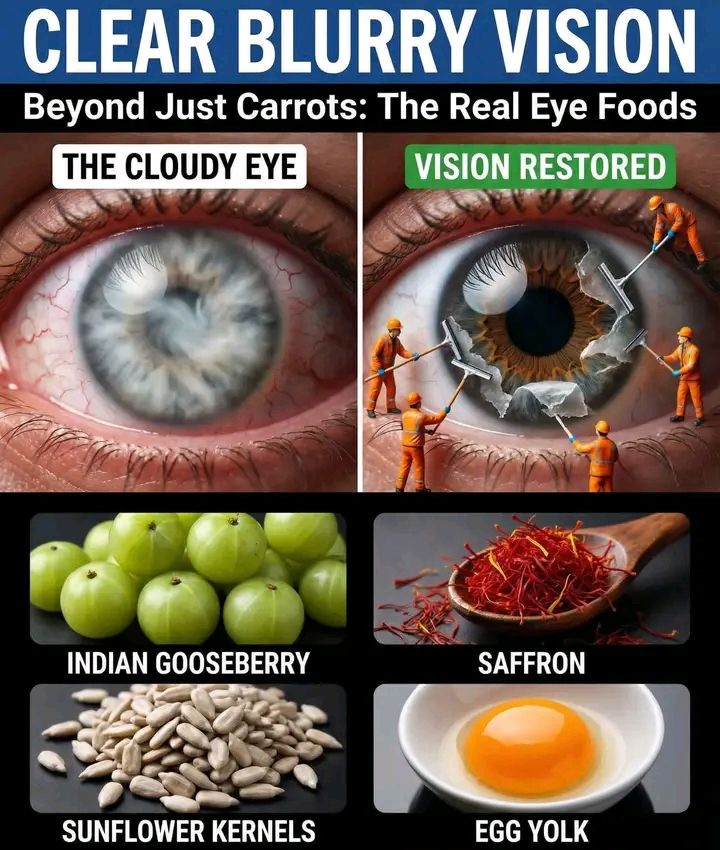 👁️✨ Vision Floue ? Les Vrais Aliments Qui Soutiennent Vos Yeux