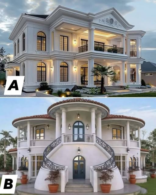 Si on vous donnait une maison, laquelle choisiriez-vous ? A ou B?