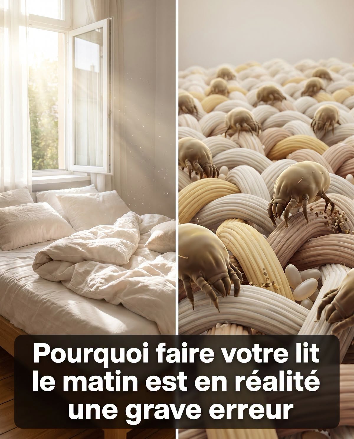 Votre lit est rempli d’acariens toxiques pour les poumons. Voici comment les tuer rapidement, facilement et naturellement.
