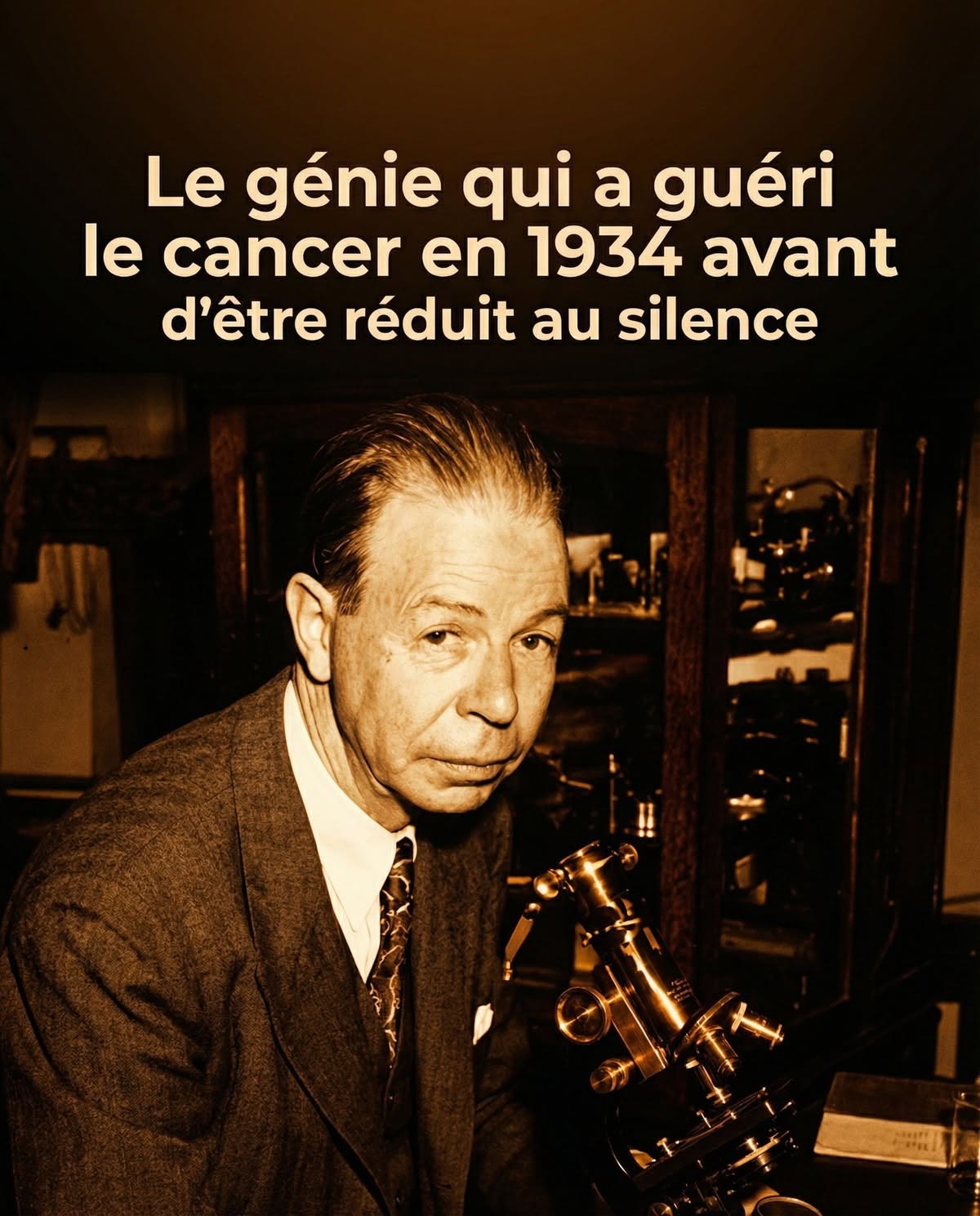 Le cancer a été guéri par cet homme brillant en 1934 puis il a été tué.