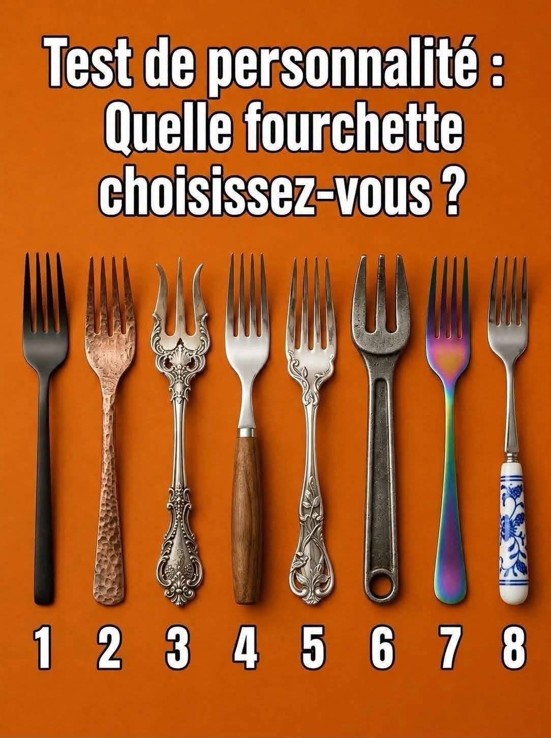 Test de personnalité : La fourchette va que vous choisissez révèle un trait surprenant de votre caractère ! 🍴clic le lien ci-dessous
