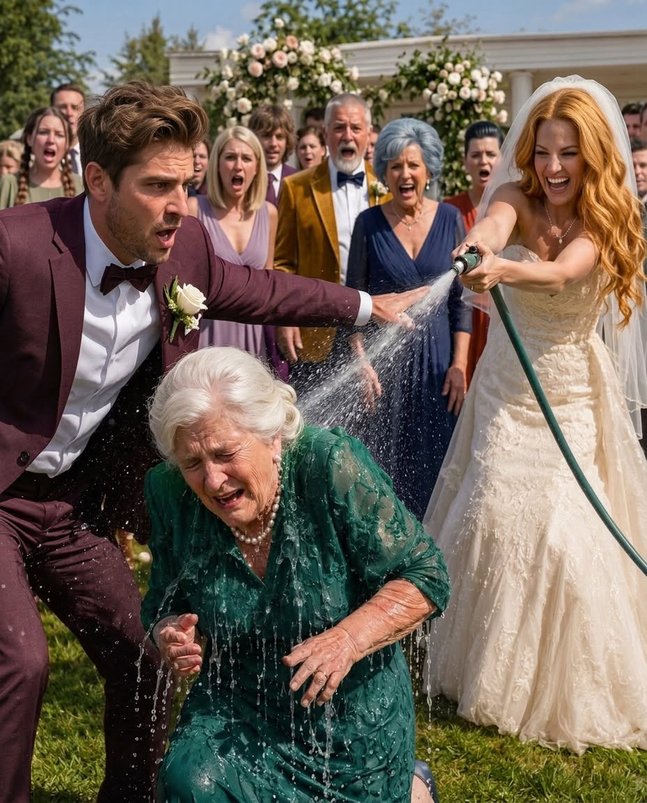 À mon mariage, la famille de ma fiancée a pointé du doigt ma mère en riant. « Regardez-moi cette pauvre femme ! » a raillé son père. Ma fiancée a saisi un tuyau d’arrosage. « Laissez-moi la débarrasser de cette odeur de misère ! » L’eau glacée a frappé ma mère sous les applaudissements des invités.