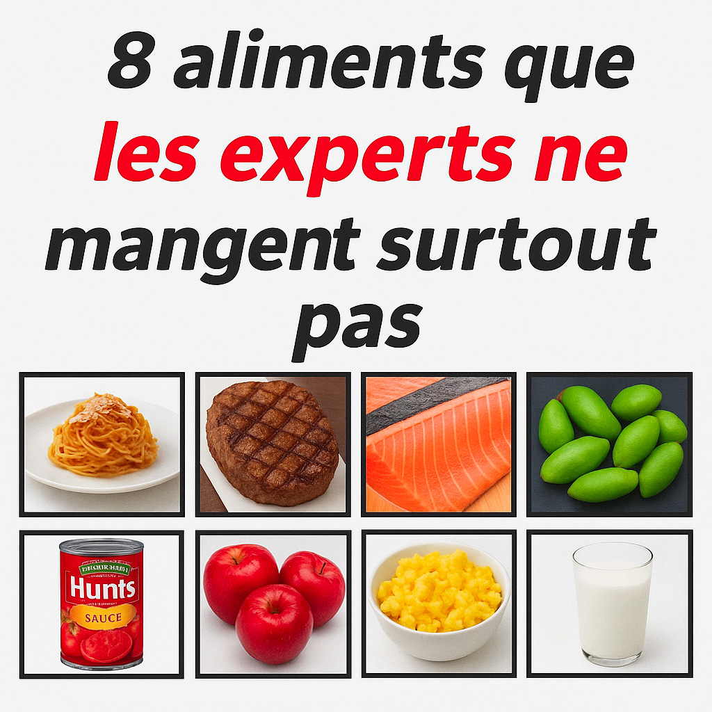 Voici 8 aliments que les experts ne mangent surtout pas