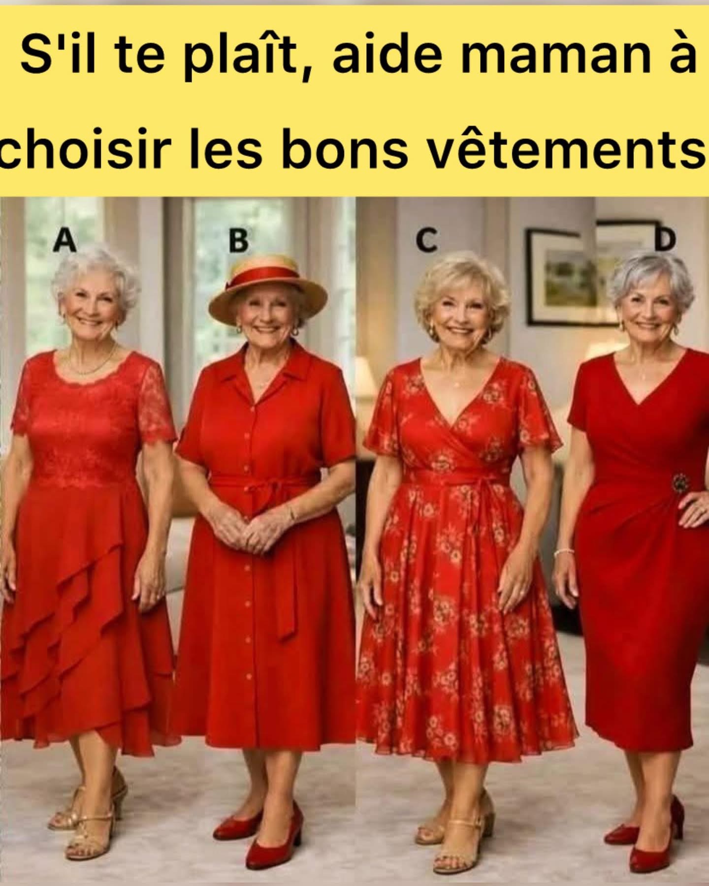 S’il te plaît, aide maman à choisir les bons vêtements