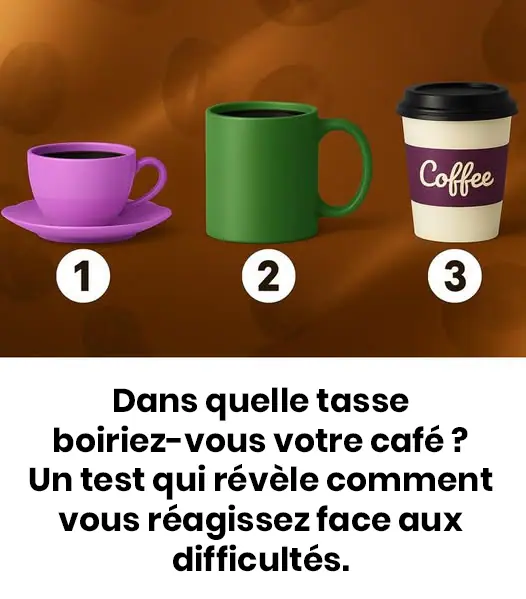 Dans quelle tasse boiriez-vous du café ? Un test qui révèle comment vous réagissez face aux difficultés