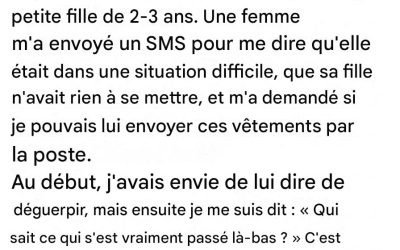 Ce que je croyais donner… m’est revenu d’une manière totalement inattendue.