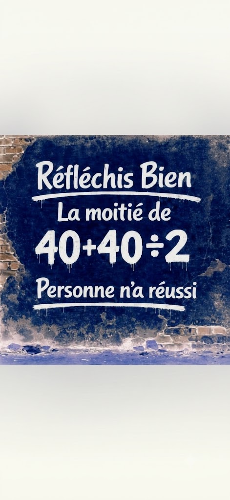 🧠 Calcul mathématique – Réfléchis bien avant de voir la reponse au 1er commentaire!…..👇