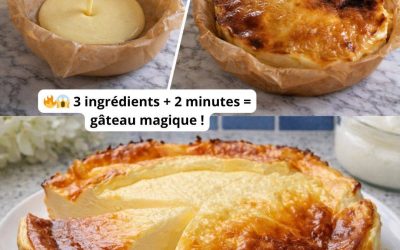 Gâteau au Yaourt 3 Ingrédients Sans Farine ni Sucre