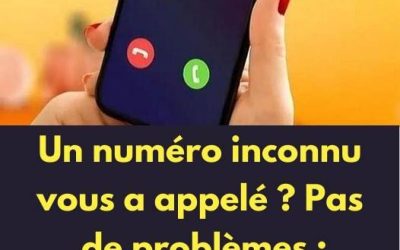 Un numéro inconnu vous a appelé ? Pas de problèmes : découvrez son identité avec une astuce simple..