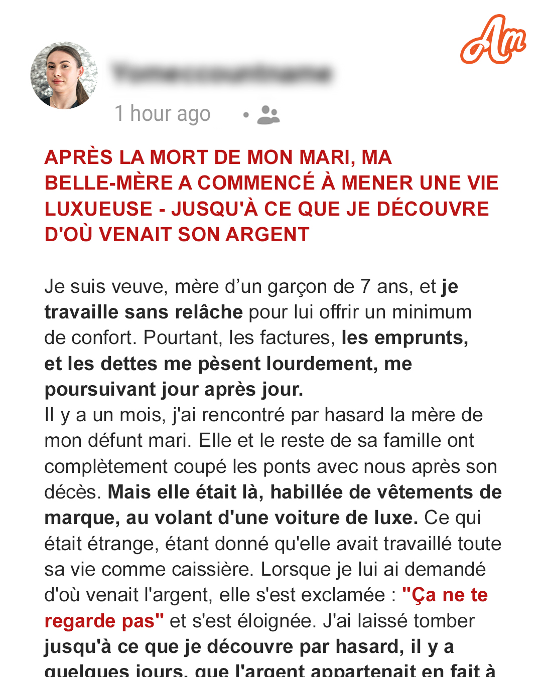 Après la mort de mon mari, ma belle-mère a commencé à mener une vie luxueuse – jusqu’à ce que je découvre d’où venait son argent