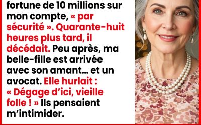 Après l’enterrement de mon fils, ma belle-fille a débarqué avec son amant et m’a demandé de « dégager »…