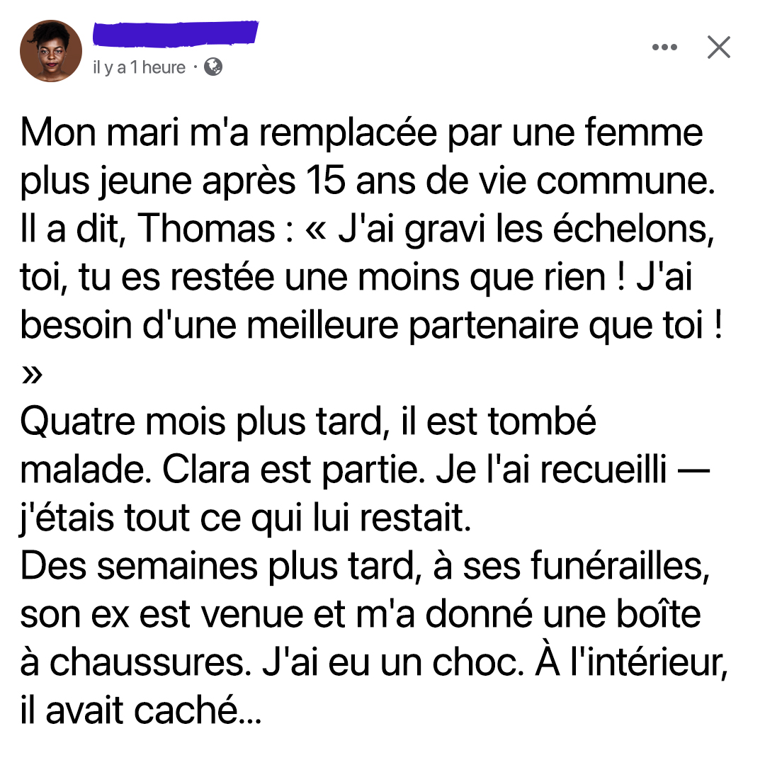 Il l’a choisie elle plutôt que moi… jusqu’à ce que la maladie l’emporte et que je sois tout ce qui lui restait